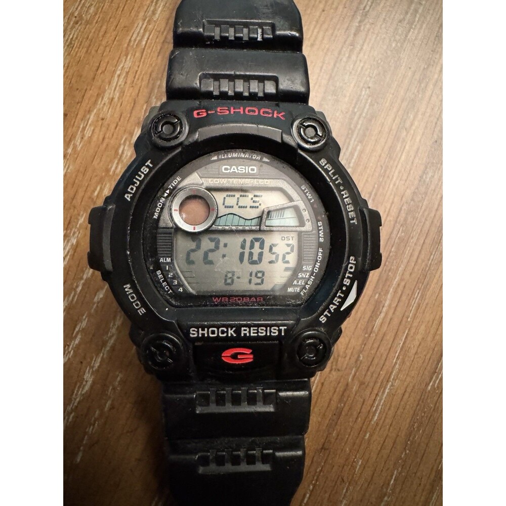 Casio Men's GW-7900 G-Shock Digital Display Quartz Black Watch - Fair Condition